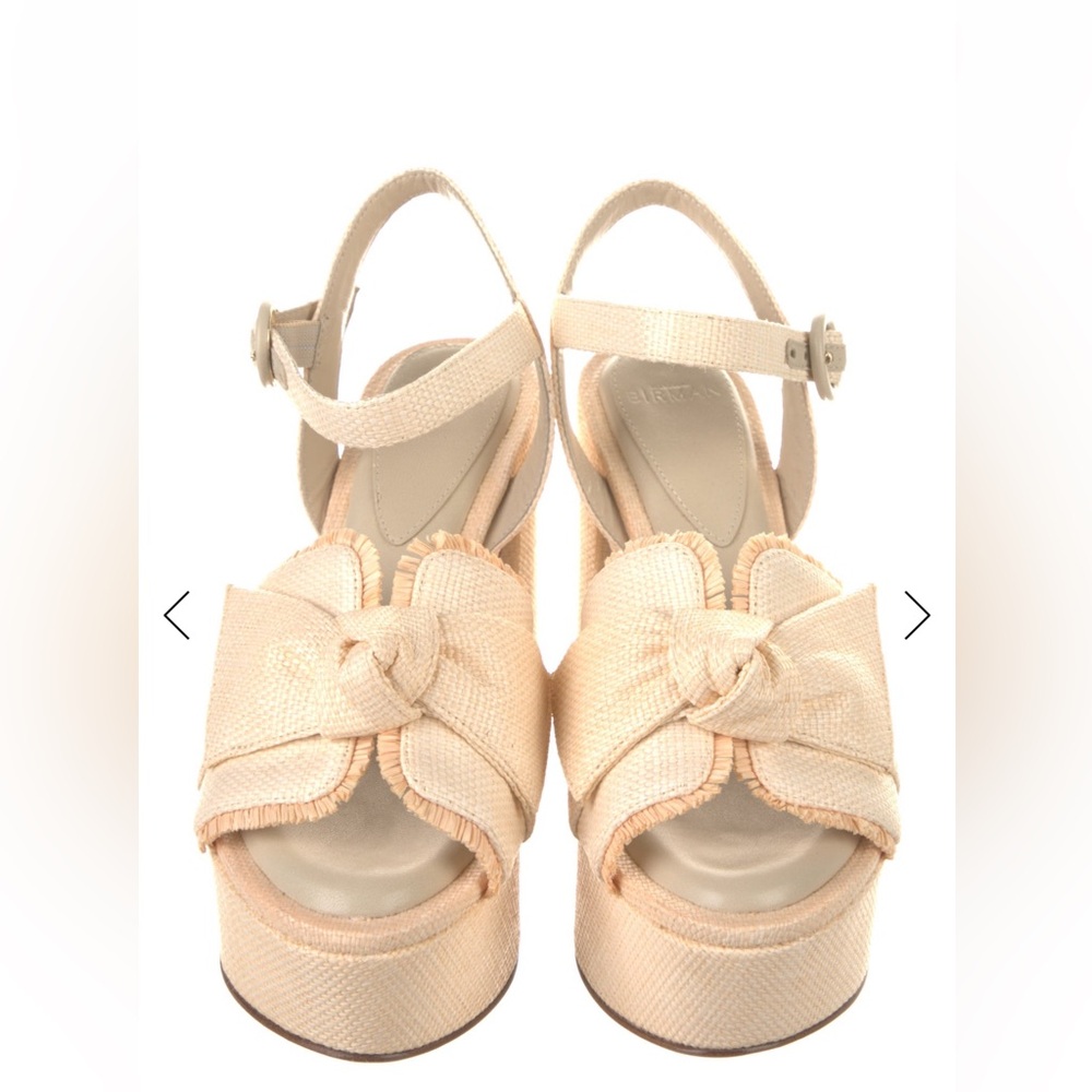 Alexandre Birman Cream Platform Sandals